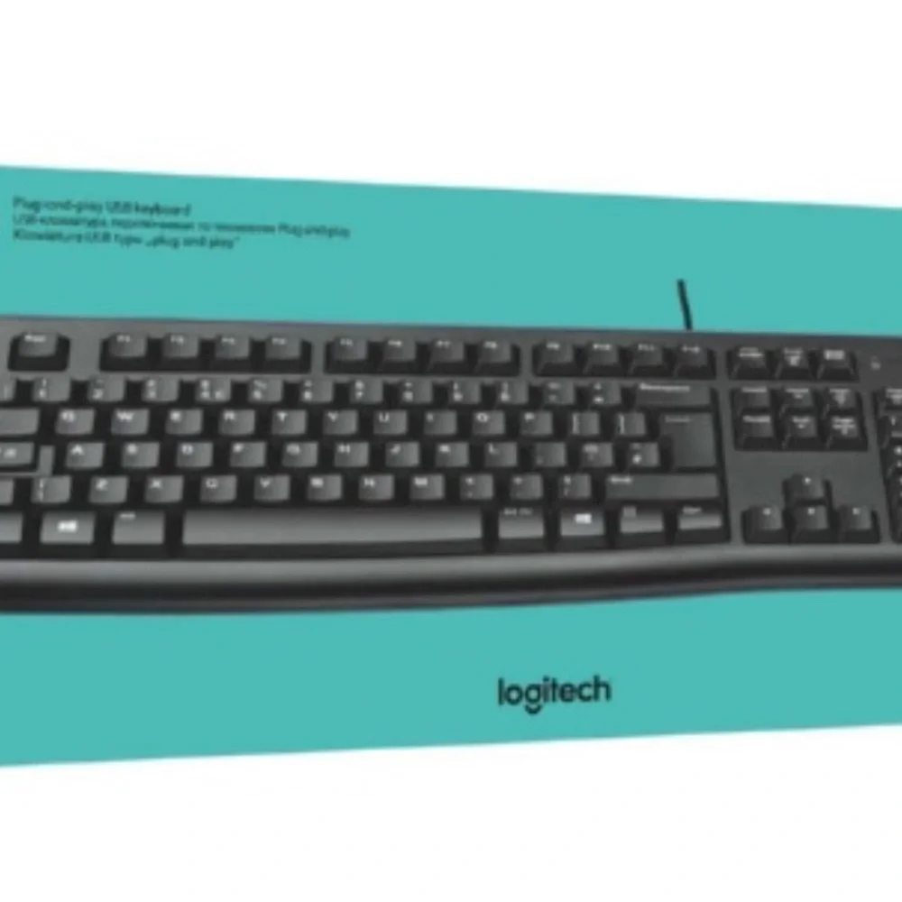 Logitech Black Wired Keyboard